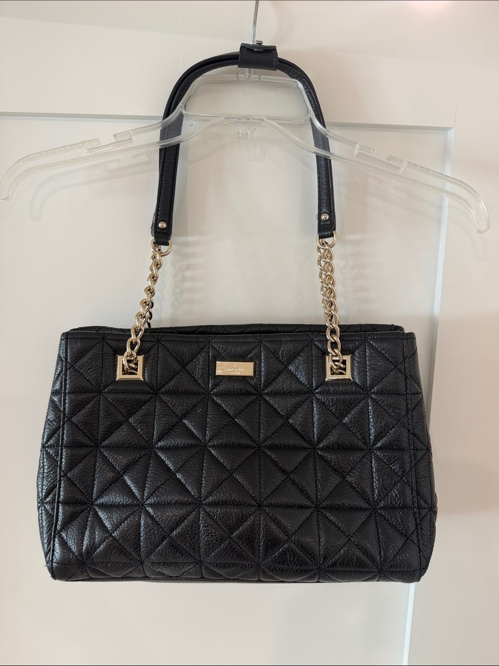 Kate Spade Black Quilted Leather Sedgewick Place Phoebe Shoulder Bag